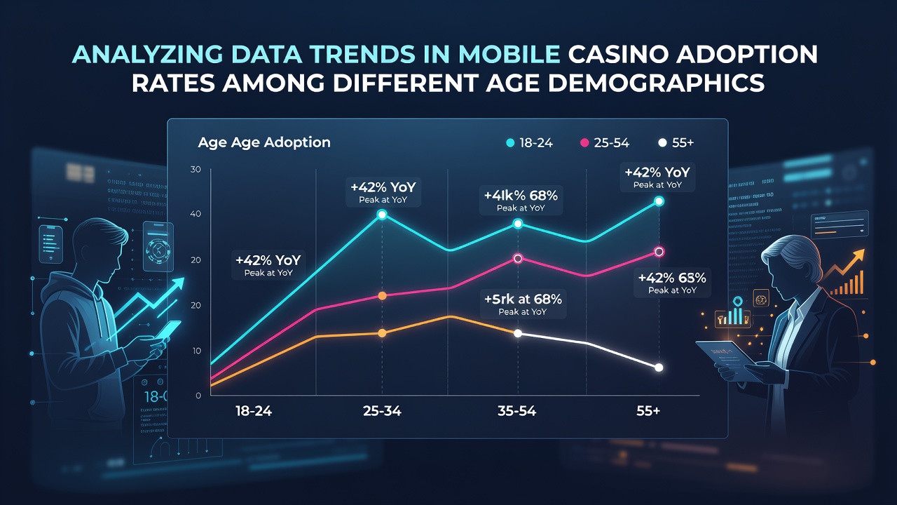 Chart displaying mobile casino adoption rates by age group in 2026
