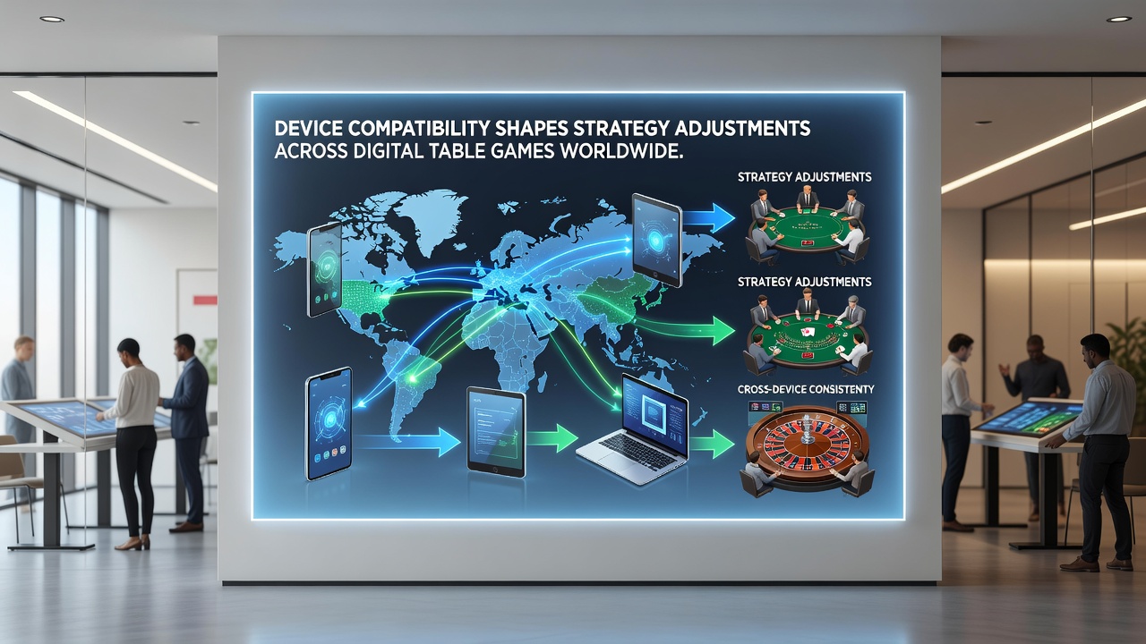 Comparison of strategy adjustments between mobile and desktop table game interfaces
