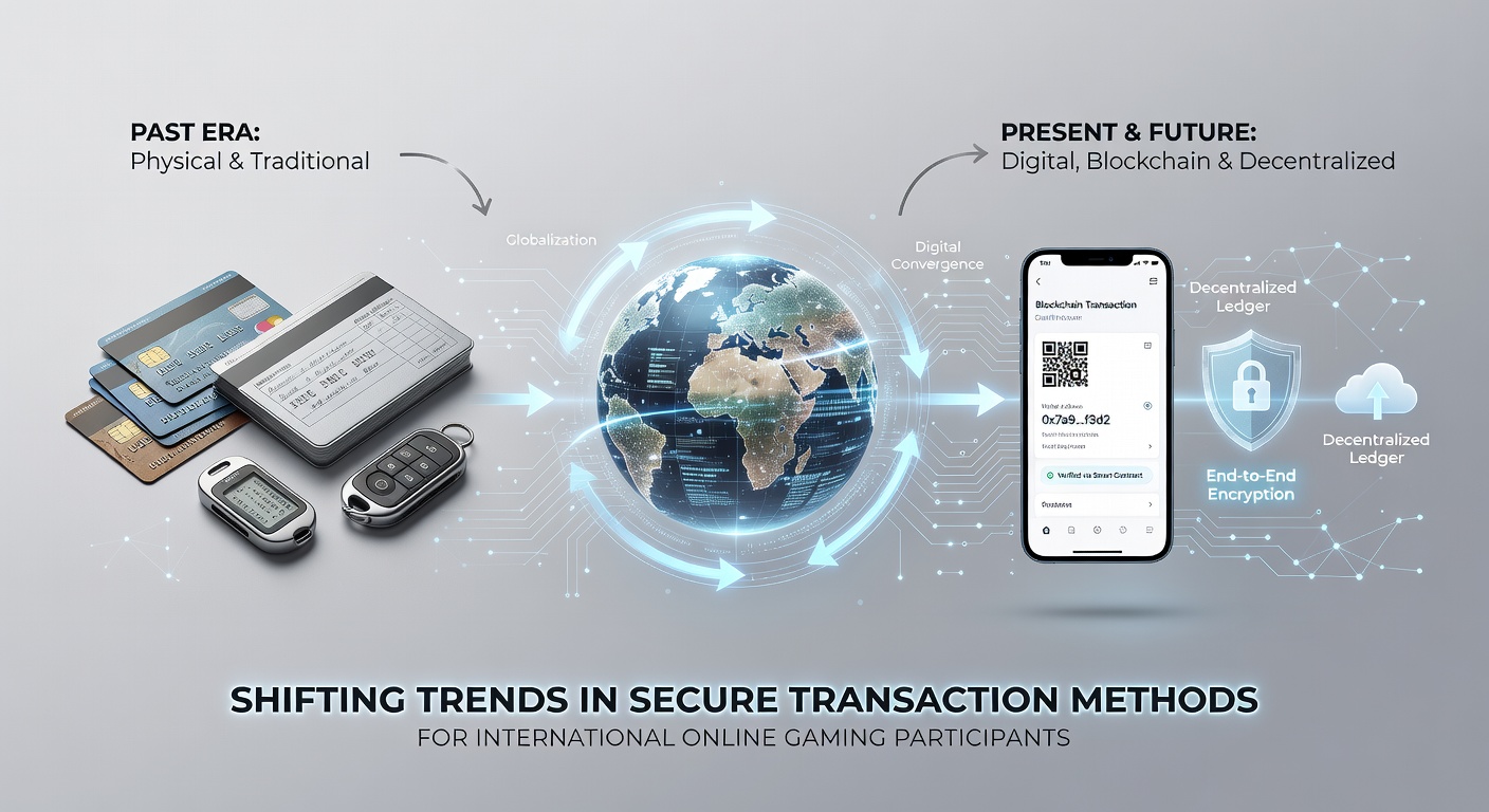 Secure transaction interface showing biometric verification and encrypted payment options for international players